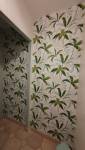 Pose de tapisserie espace WC