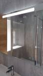 Miroir sur meuble vasque