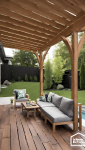 Style de pergola bois, aluminium, pvc