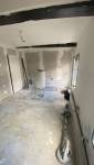 Pendant les travaux : les cloisons sont refaites