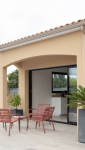 Extension de maison de 25 m² au Bignon - vue extérieur construction d'une arche