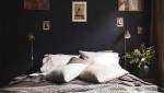 Déco intérieure chambre mur noir