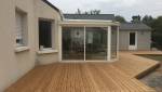 Modernisation de terrasse avec terrasse bois en thermopin classe 4 à Nantes (44)