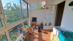 Intérieur de la véranda avant travaux de rénovation