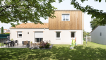 Surélévation d'une maison en ossature bois de 30 m² aux Sorinières - exterieur 2