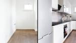 Cuisine dans couloir Nantes