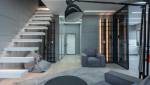 duplex très moderne dans l'esprit loft 