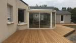Modernisation de terrasse avec terrasse bois en thermopin classe 4 à Nantes (44)