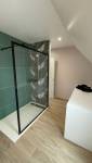 Douche avec receveur extra plat