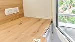 Plan de travail en bois sur mesure pour cuisine rénovée