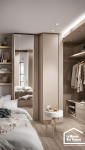 Créer un dressing dans une chambre de 12m² à Vannes