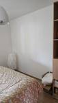 Mur au pied du lit repeint
