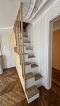 Escalier gain de place pour ce duplex parisien