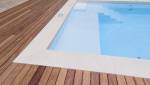 Rénovation complète plages piscine bois avec margelles pierre  à Jouy-le-Moutier (95280)