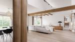 Rénovation terminée – Vue d’ensemble pièce de vie maison rénovée à Bruz