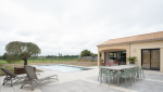 Création d'une terrasse carrelée au Bignon - vue extérieure 1