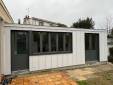Extension de maison habillée d'un bardage en zinc - Nantes 44000
