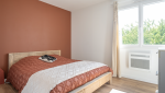 Surélévation d'une maison en ossature bois de 30 m² aux Sorinières - chambre