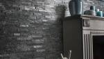 mur en plaquettes de parement ultra noir