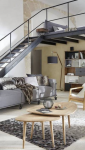 Style industriel pour cette mezzanine