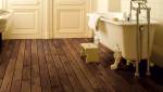 Sol de bain en parquet stratifié