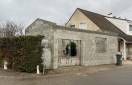 Marcy l'Etoile (69280) : vue pendant les travaux, ensemble des murs et du pignon en parpaings