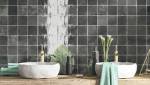 carrelage en zelliges noir pour salle de bains