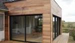 Extension en bois moderne