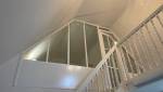La fermeture de la chambre, vue depuis l'escalier