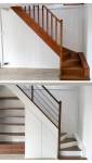 Escalier terminé à Vern-sur-Seiche – vue du haut après rénovation