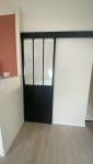 Mise en place de porte coulissante 