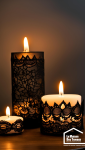 bougies personnalisees halloween diy