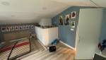 Chambre d'enfant bleue dans les combles La Maison Des Travaux Alès