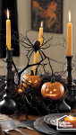 centre de table effrayant chic halloween