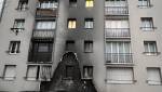 Façade immeuble incendiée