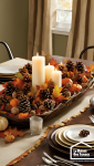 Centre de table automnal