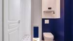 Pose de carrelage dans  les WC et la salle de bain