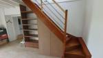 Pendant les travaux : création d'un placard sur-mesure sous l'escalier