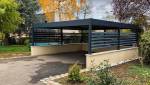 Carport aluminium sur structure maçonnée