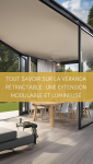 veranda retractable moderne installation
