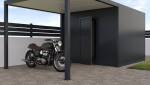 carport acollé mur pour véhicules toit plat