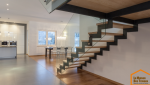 Escalier bois metal et verre