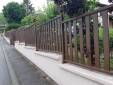 Nouvelle clôture en aluminium effet bois ajourée - Meximieux 01800