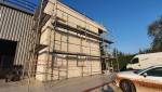Travaux de ravalement de façade sur locaux professionnels en cours - Brie-Comte-Robert 77170