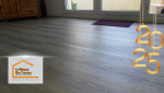 Gros plan sur le parquet de haute qualité, parfaitement posé, combinant esthétique et durabilité.