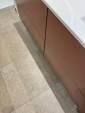Carrelage imitation pierre dans une salle de bain rénovée - Cholet 49300
