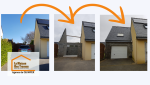 Extension de maison à Pont-l’Abbé – Ajout d’un garage et aménagement des combles réalisé par La Maison Des Travaux Quimper. Un projet clé en main réussi !
