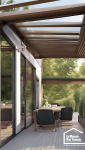 veranda retractable aluminium coulissante