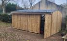 Construction d'un abri de jardin avec bardage bois de récupération - Soignolles-en-Brie 77111