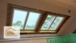 Aménagement intérieur à Tréguennec : Pose de fenêtres de toit pour un intérieur plus lumineux et moderne. Rénovation par La Maison Des Travaux Quimper.